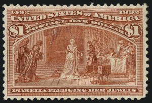Sale 976, Lot 1698, 1893 Columbian Issue (10c thru $1.00, Scott 237-241)