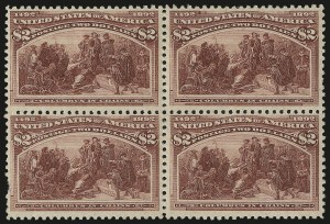 Sale 976, Lot 1702, 1893 Columbian Issue ($2.00 thru $5.00, Scott 242-245)