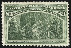 Sale 976, Lot 1710, 1893 Columbian Issue ($2.00 thru $5.00, Scott 242-245)