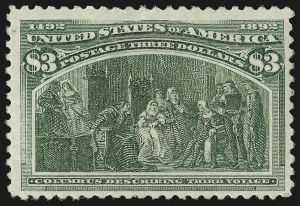 Sale 976, Lot 1711, 1893 Columbian Issue ($2.00 thru $5.00, Scott 242-245)