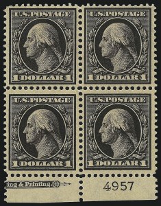 Sale 976, Lot 1922, 1908-10 Washington-Franklin Issues (Scott 331-356)