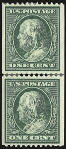 Sale 976, Lot 1925, 1908-10 Washington-Franklin Issues (Scott 331-356)