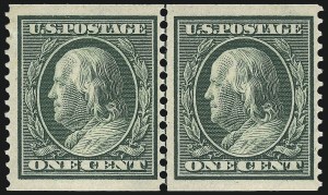 Sale 976, Lot 1968, 1910-13 Washington-Franklin Issue (Scott 374-396)
