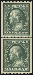 Sale Number 976, Lot Number 1971, 1910-13 Washington-Franklin Issue (Scott 374-396)