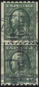 Sale 976, Lot 1972, 1910-13 Washington-Franklin Issue (Scott 374-396)