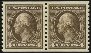 Sale 976, Lot 2026, 1913-15 Washington-Franklin Issues (Scott 424-460)