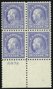Sale 976, Lot 2068, 1916-17 Issues (Scott 461-480)
