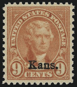 Sale Number 976, Lot Number 2196, Kans.-Nebr. Overprints (Scott 659-678)