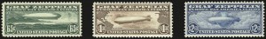 Sale 976, Lot 2231, Air Post Graf Zeppelin Issue (Scott C13-C15)