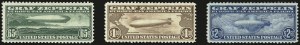 Sale 976, Lot 2232, Air Post Graf Zeppelin Issue (Scott C13-C15)