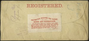 Sale 976, Lot 2596, The Martin Richardson Gold Medal Collection of U.S. Post Office Seals (1872 Registry Seals)