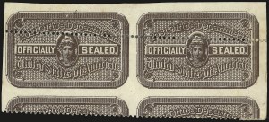 Sale 976, Lot 2613, The Martin Richardson Gold Medal Collection of U.S. Post Office Seals (1877-1969 Post Office Seals)