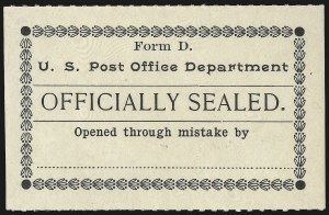 Sale 976, Lot 2632, The Martin Richardson Gold Medal Collection of U.S. Post Office Seals (Typeset Seals)