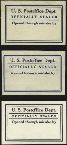 Sale 976, Lot 2640, The Martin Richardson Gold Medal Collection of U.S. Post Office Seals (Typeset Seals)