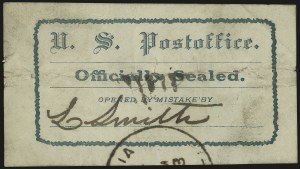 Sale 976, Lot 2651, The Martin Richardson Gold Medal Collection of U.S. Post Office Seals (Typeset Seals)