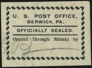 Sale 976, Lot 2652, The Martin Richardson Gold Medal Collection of U.S. Post Office Seals (Typeset Seals)