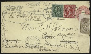 Sale 976, Lot 2663, The Martin Richardson Gold Medal Collection of U.S. Post Office Seals (1872-1969 Post Office Seals on Cover)