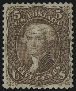 Sale 978, Lot 1021, 1868 Grilled Issue