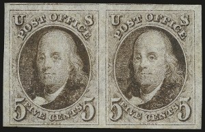 Sale 982, Lot 5005, 1847 Issue (Scott 1-2)