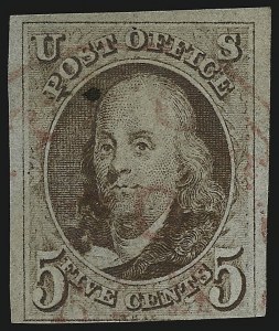 Sale 982, Lot 5013, 1847 Issue (Scott 1-2)