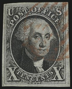 Sale 982, Lot 5020, 1847 Issue (Scott 1-2)
