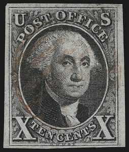 Sale 982, Lot 5024, 1847 Issue (Scott 1-2)