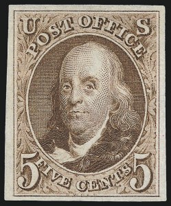 Sale 982, Lot 5029, 1875 Reproduction of 1847 Issue (Scott 3-4)