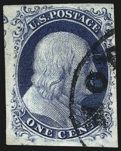 Sale 982, Lot 5034, 1c-3c 1851-56 Issue (Scott 5-11)