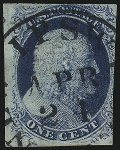 Sale 982, Lot 5041, 1c-3c 1851-56 Issue (Scott 5-11)
