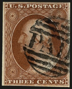 Sale 982, Lot 5049, 1c-3c 1851-56 Issue (Scott 5-11)