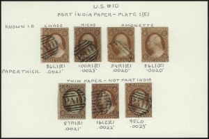 Sale 982, Lot 5060, 1c-3c 1851-56 Issue (Scott 5-11)