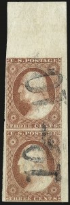 Sale 982, Lot 5063, 1c-3c 1851-56 Issue (Scott 5-11)