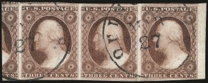 Sale 982, Lot 5064, 1c-3c 1851-56 Issue (Scott 5-11)