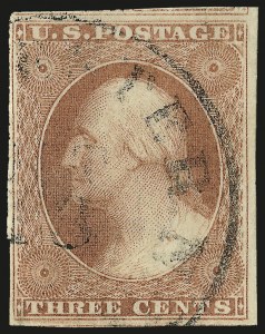 Sale 982, Lot 5065, 1c-3c 1851-56 Issue (Scott 5-11)