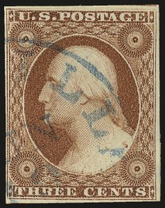 Sale 982, Lot 5072, 1c-3c 1851-56 Issue (Scott 5-11)