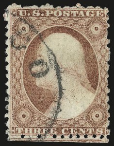 Sale 982, Lot 5074, 1c-3c 1851-56 Issue (Scott 5-11)
