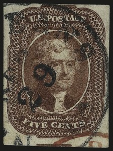 Sale 982, Lot 5077, 5c-12c 1851-56 Issue (Scott 12-17)