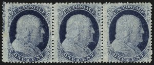 Sale 982, Lot 5109, 1c-3c 1857-60 Issue (Scott 18-26A)