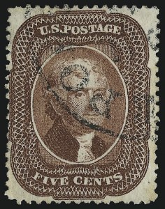 Sale 982, Lot 5129, 5c 1857-60 Issue (Scott 27-30A)