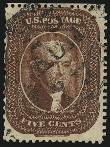 Sale 982, Lot 5132, 5c 1857-60 Issue (Scott 27-30A)