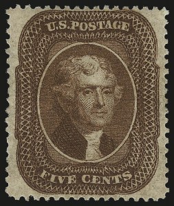 Sale Number 982, Lot Number 5133, 5c 1857-60 Issue (Scott 27-30A)