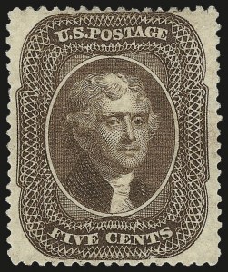 Sale 982, Lot 5136, 5c 1857-60 Issue (Scott 27-30A)