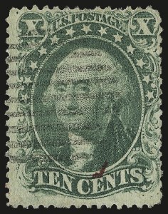 Sale 982, Lot 5145, 10c-90c 1857-60 Issue (Scott 31-39)