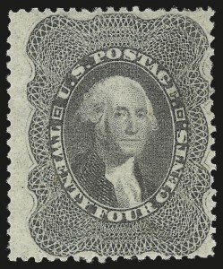 Sale 982, Lot 5155, 10c-90c 1857-60 Issue (Scott 31-39), 24c Gray Lilac (37) Sale 982, Lot 5155, 10c-90c 1857-60 Issue (Scott 31-39)