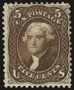 Sale 982, Lot 5217, 1861-66 Issue (Scott 68-78b)