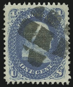Sale 982, Lot 5251, 1867-68 Grilled Issue (E Grill - Scott 86-91)