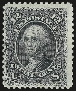 Sale 982, Lot 5261, 1867-68 Grilled Issue (E Grill - Scott 86-91), 12c Black, E. Grill (90) Sale 982, Lot 5261, 1867-68 Grilled Issue (E Grill - Scott 86-91)