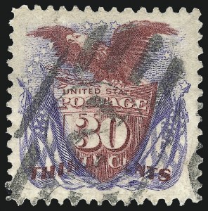 Sale 982, Lot 5397, 1875 Re-Issue of 1869 Pictorial Issue (Scott 123-133a)