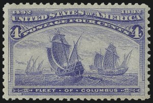 Sale 982, Lot 5545, 1893 Columbian Issue (1c thru 8c, Scott 230-236)