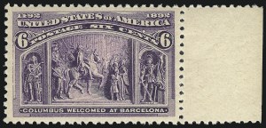 Sale 982, Lot 5556, 1893 Columbian Issue (1c thru 8c, Scott 230-236)